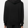 Versace Jeans Black Cotton Logo Details Hooded Sweatshirt