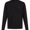 Hugo Boss Sweatshirt aus schwarzer Baumwolle mit Logodetails