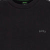 Hugo Boss Sweatshirt aus schwarzer Baumwolle mit Logodetails