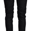 Acht Black Cotton Low Waist Slim Fit Denim Jeans