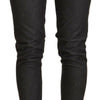 Acht – Schwarze Skinny-Jeans mit niedriger Taille und schmaler Passform