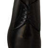Chaussures Derby élégantes en cuir noir Dolce &amp; Gabbana