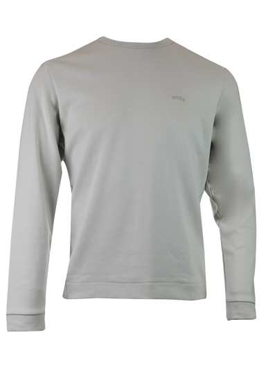 Hugo Boss Beige Cotton Round Neck Sweatshirt