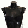 Dolce & Gabbana Black Polka Dot Satin Lace Balconette Bra