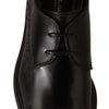 Dolce & Gabbana Black Leather Dress Formal Derby Shoes
