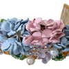 Dolce & Gabbana Gold Crystal Purple Hortensia Headband Crown Diadem