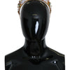 Dolce & Gabbana Gold Crystal Purple Hortensia Headband Crown Diadem