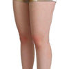 Dolce & Gabbana Metallic Gold Cotton Mid Waist Hot Pants Shorts