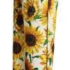 Dolce &amp; Gabbana – Weiße Hose mit weitem Bein und Sonnenblumen-Print, mittlere Taille