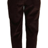 Dolce & Gabbana Bordeaux Corduroy Cotton Trouser Tapered Pants