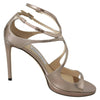 Jimmy Choo Ballet Pink Leather Lance Sandals Pumps