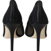 Jimmy Choo Black Mesh Amika 85 Diamond Pumps Shoes
