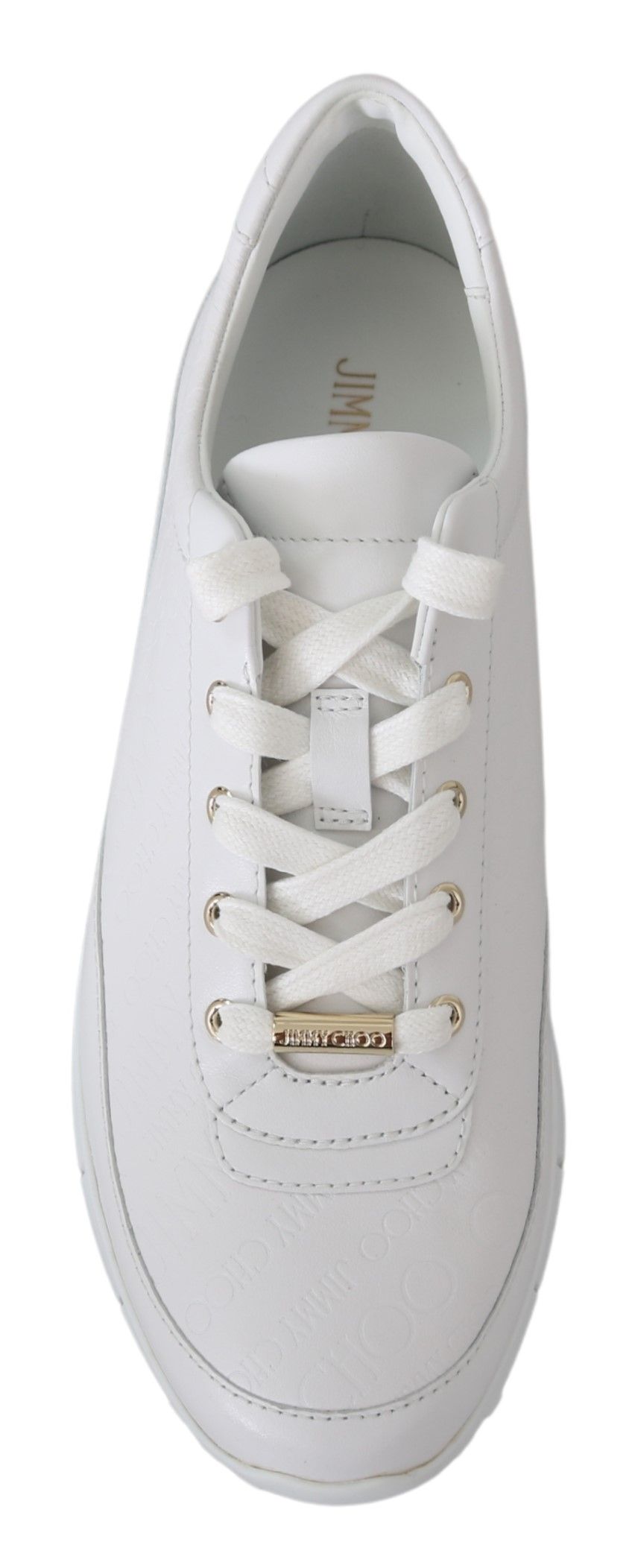 Jimmy Choo Monza Sneakers aus weißem Leder