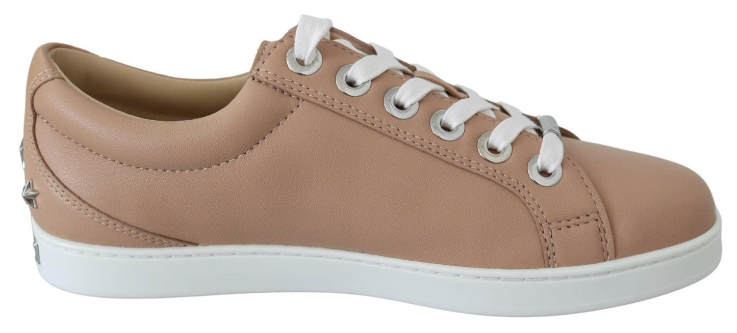 Jimmy Choo Sneaker aus puderrosa Leder