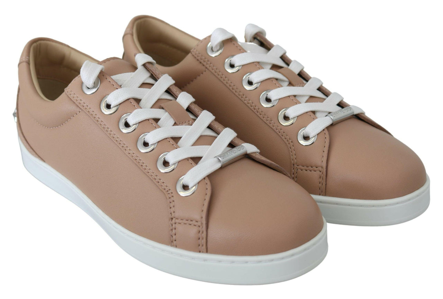 Jimmy Choo Sneaker aus puderrosa Leder