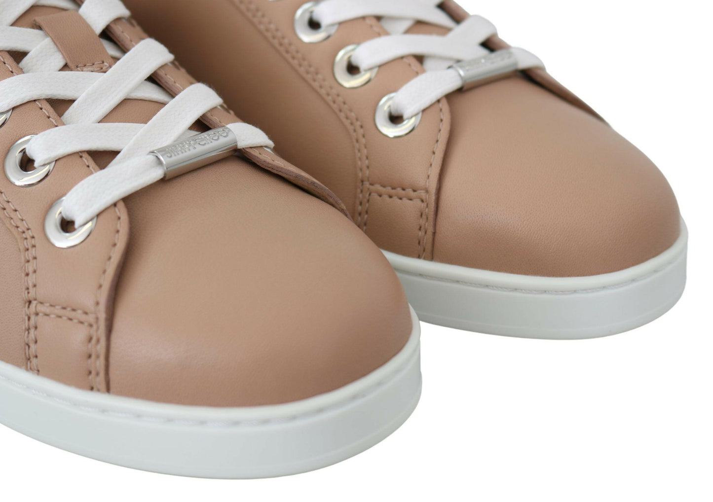 Jimmy Choo Sneaker aus puderrosa Leder