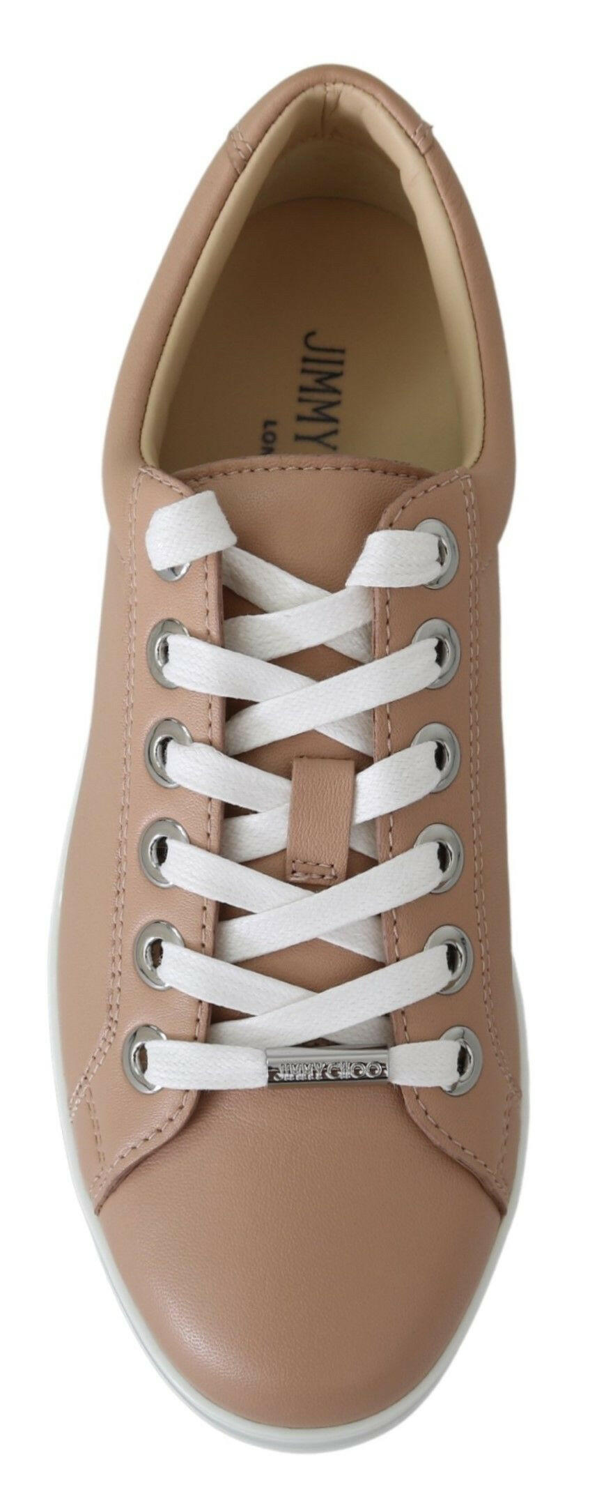 Jimmy Choo Sneaker aus puderrosa Leder