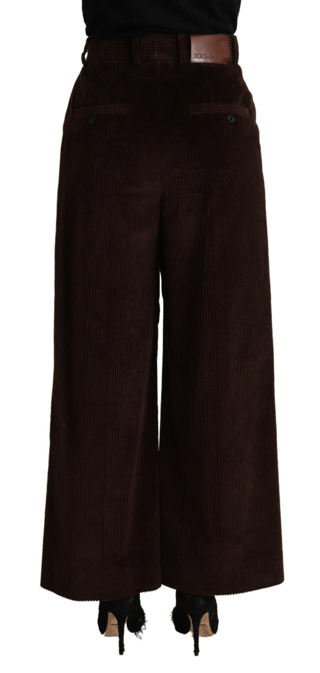 Pantalon large taille haute élégant Dolce &amp; Gabbana