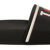 Dolce & Gabbana Black Leather I Love D&G Slides Sandals
