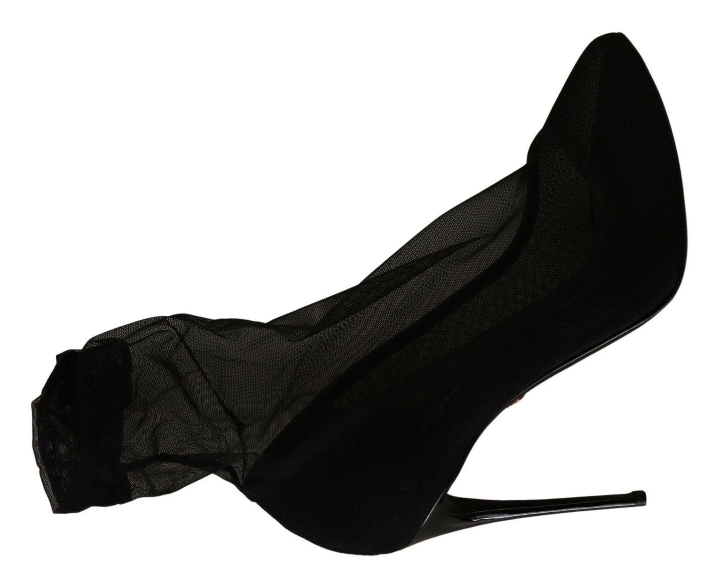 Bottes chaussettes extensibles noires élégantes Dolce &amp; Gabbana