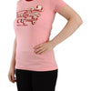 T-shirt ras du cou rose chic Dolce &amp; Gabbana