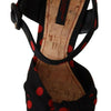 Escarpins à plateforme en soie mélangée multicolore Dolce &amp; Gabbana