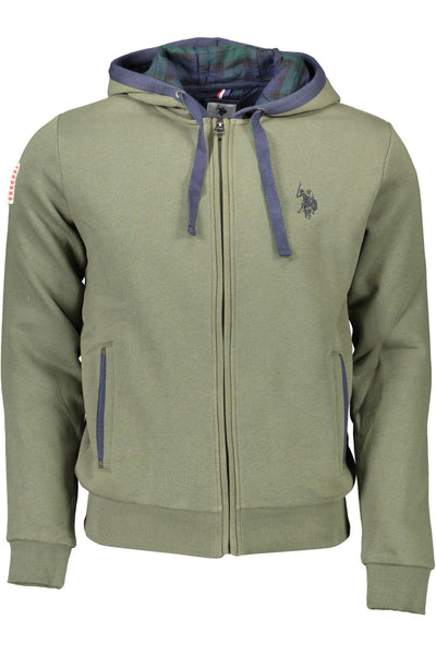 US POLO ASSN. Grünes Baumwoll-Sweatshirt