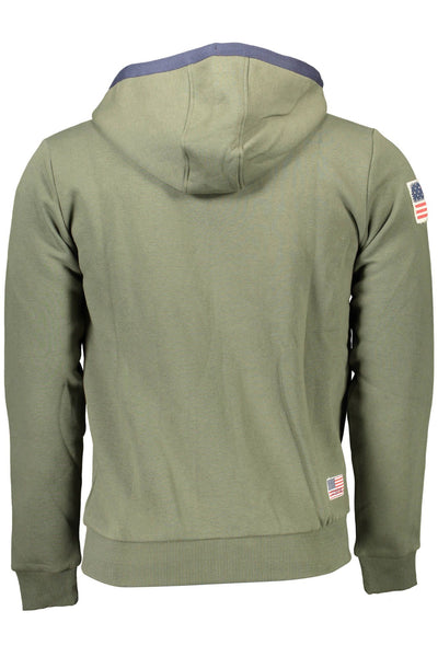 US POLO ASSN. Grünes Baumwoll-Sweatshirt