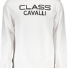 Cavalli Class Bianco Cotton Men Sweatshirt