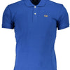 La Martina Blaues Baumwoll-Poloshirt
