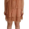 Liu Jo Pink Lace Sleeveless Mini Shift Layered Dress