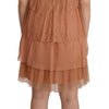 Liu Jo Pink Lace Sleeveless Mini Shift Layered Dress