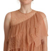Liu Jo Pink Lace Sleeveless Mini Shift Layered Dress