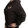 Dolce & Gabbana Black Polyester Hooded Bomber Full Zip Jacket