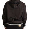 Dolce & Gabbana Black Polyester Hooded Bomber Full Zip Jacket