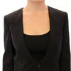 Dolce & Gabbana Black Silk Scarf Back Blazer Jacket