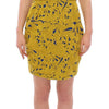 Sachin & Babi Blue Yellow Strapless Bubble Mini Shift Dress