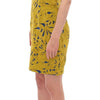 Sachin & Babi Blue Yellow Strapless Bubble Mini Shift Dress