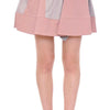 Comeforbreakfast Pink Gray Mini Short Pleated Skirt