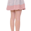 Comeforbreakfast Pink Gray Mini Short Pleated Skirt