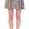 Comeforbreakfast Gray Mini Short A-Line Skirt