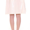 Licia Florio White Above-Knee Stretch Waist Strap Skirt