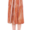 Licia Florio Brown Orange Below Knee Full Skirt