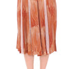 Licia Florio Brown Orange Below Knee Full Skirt
