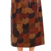 Dolce & Gabbana Brown Patchwork Leather Straight Skirt