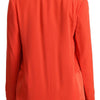 CO|TE Orange Long Sleeves Acetate Blazer Pocket Overcoat Jacket