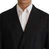 Dolce & Gabbana Black Polka Dotted Cotton Blazer Jacket