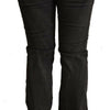 Costume National – Schwarze Skinny-Hose aus Baumwolle mit mittlerer Taille