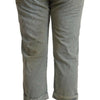 CYCLE Gray 100% Cotton Mid Waist Skinny Cropped Pants