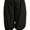 GF Ferre Black Viscose Cropped Harem Pants